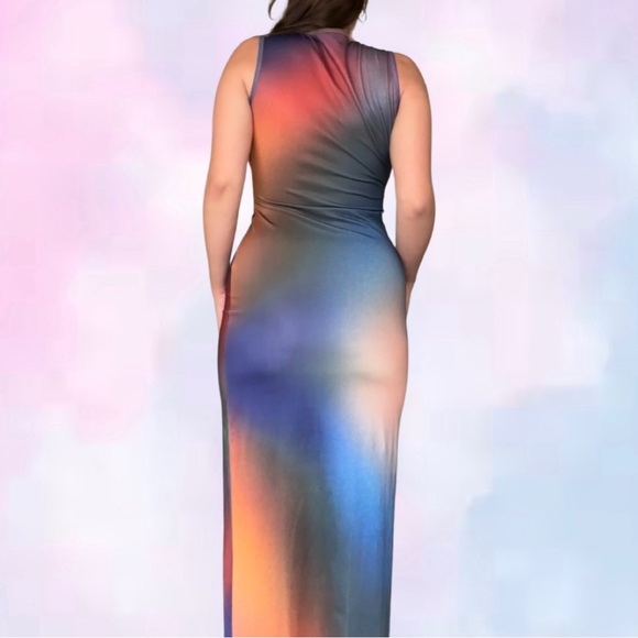 Retro thermal bodycon maxi dress - Picture 3 of 4
